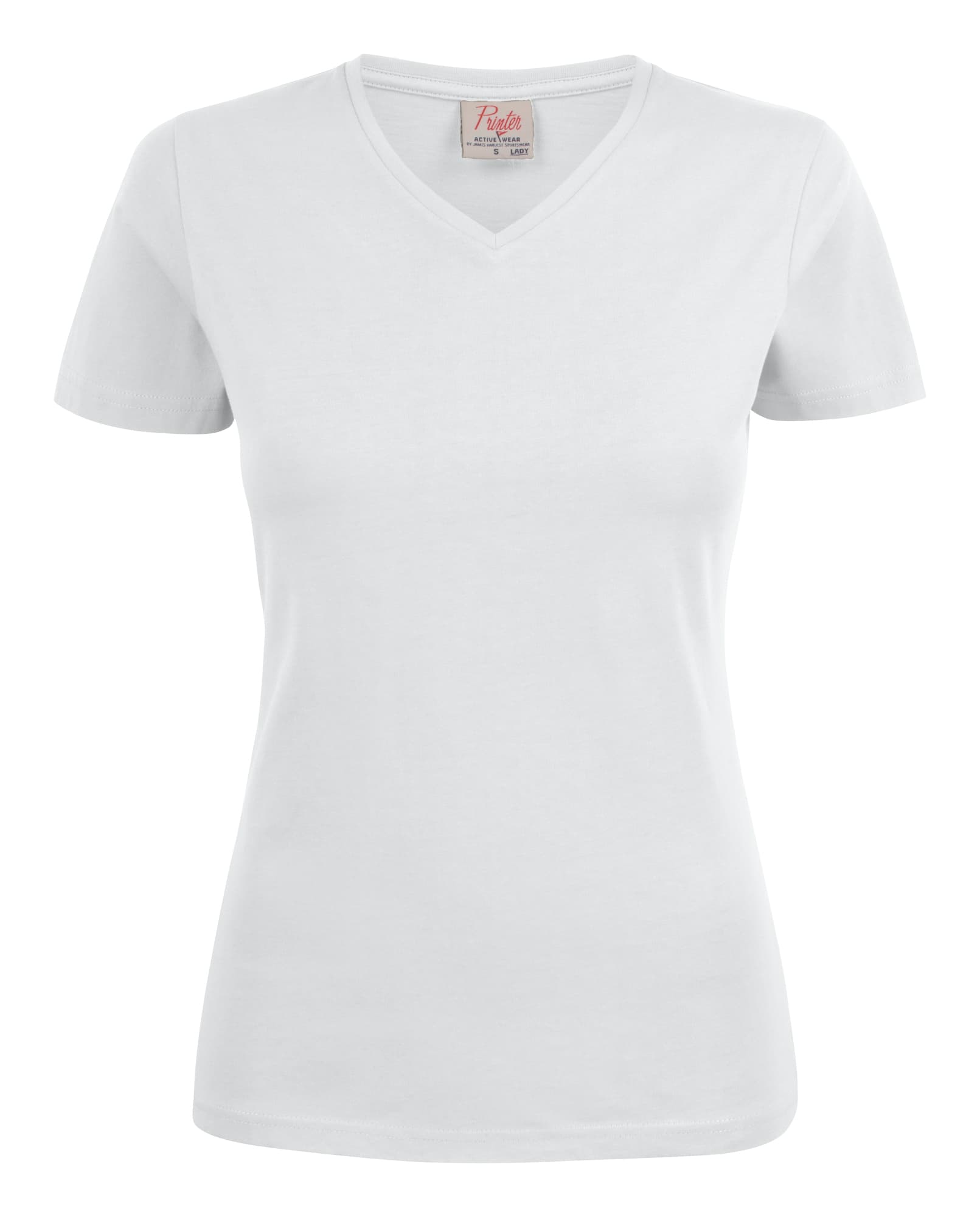Heavy V-neck T-shirt ladies – bilde 1