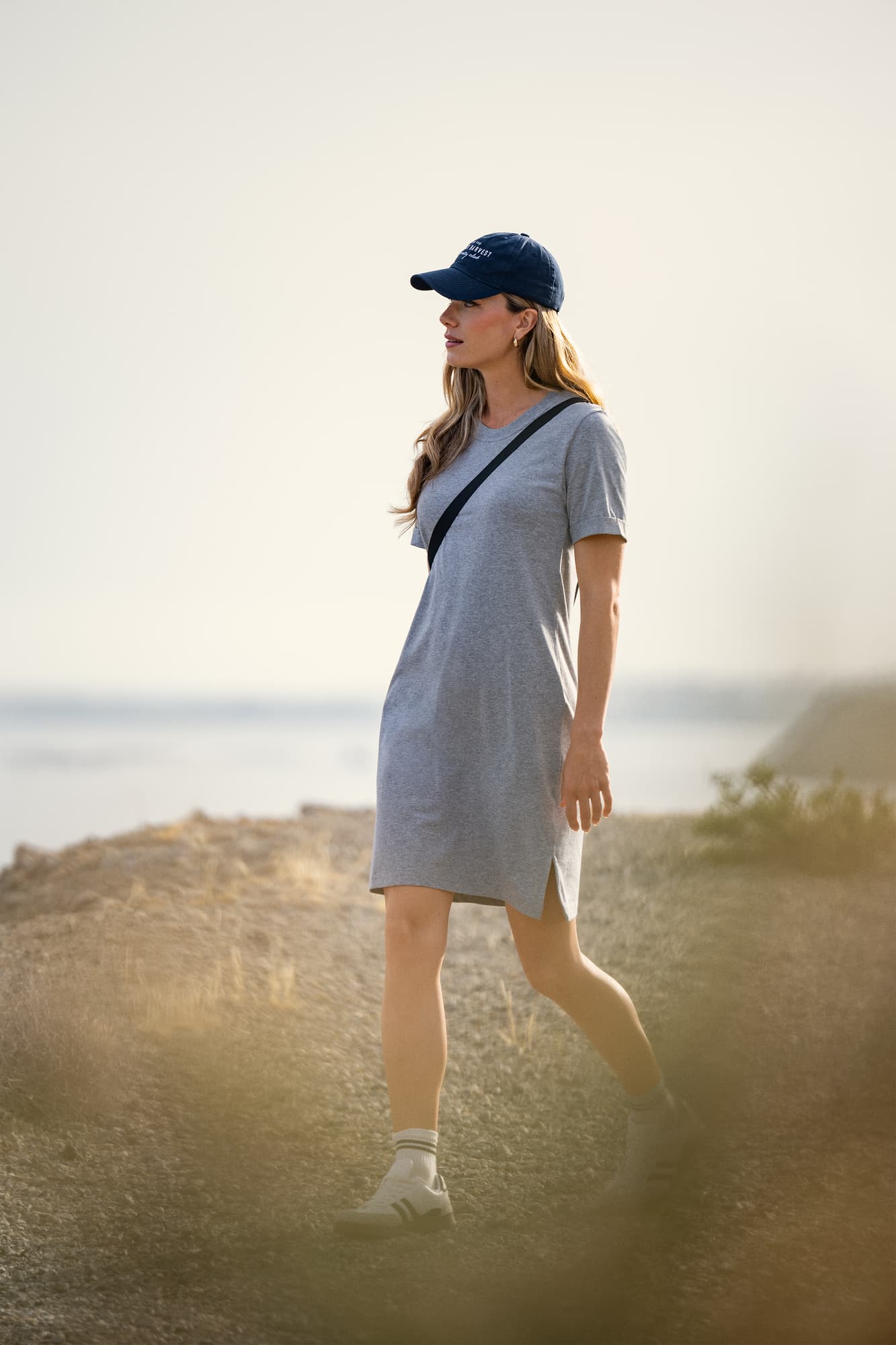 American T-shirt Dress Women