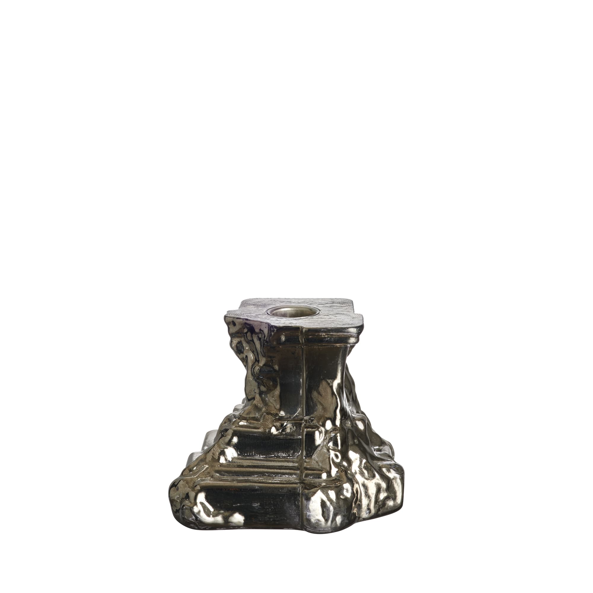 Rocky Baroque candlestick glossy glaze 95mm