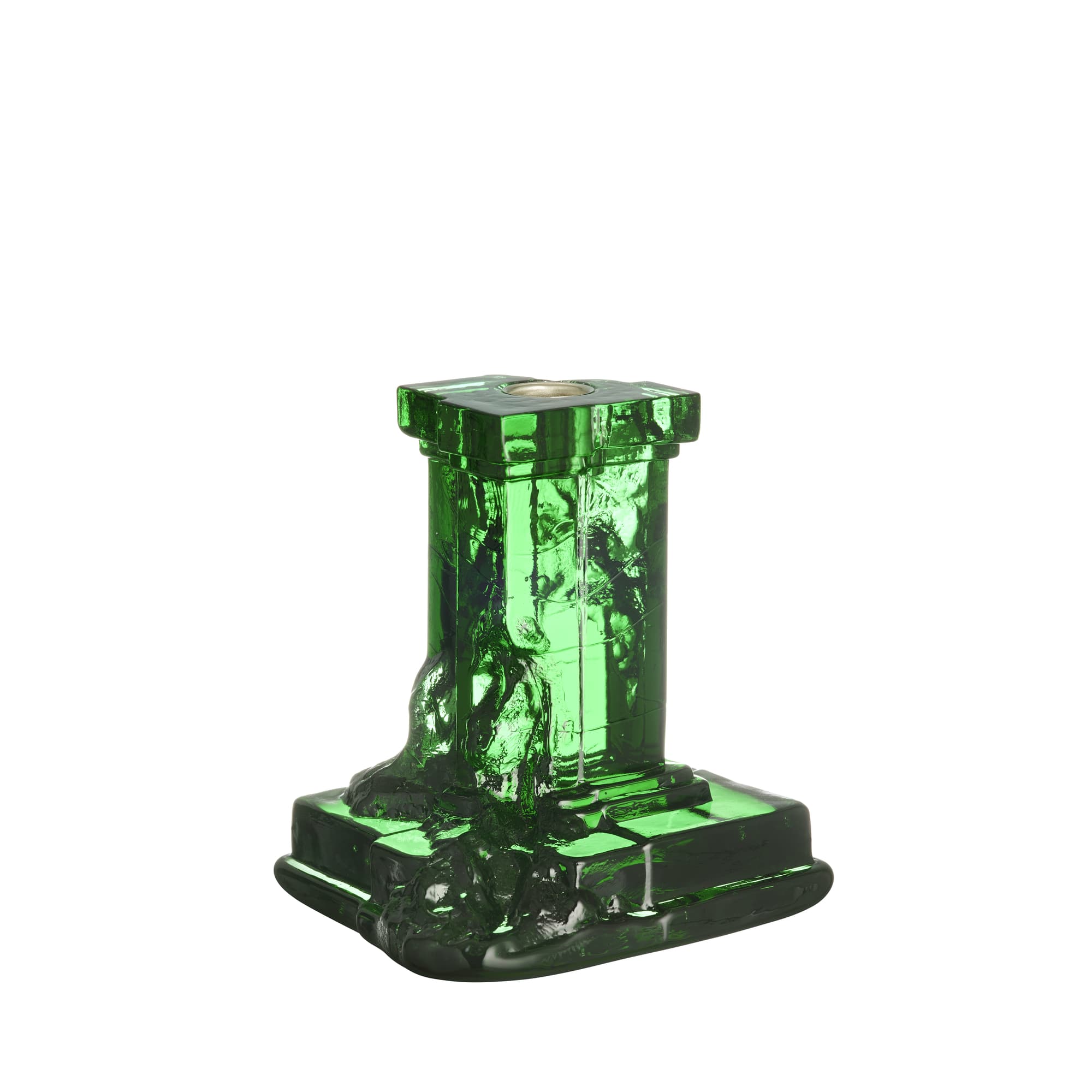 Rocky Baroque candlestick emerald green 150mm